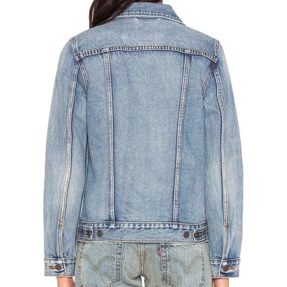 Levi's blue boyfriend trucker jacket SZM - Picture 14 of 16
